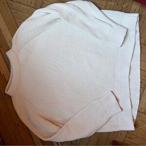 Jenni Kayne cotton fisherman sweater ivory